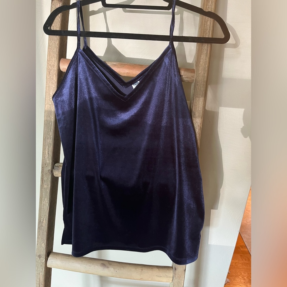 Velvet blue top